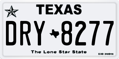 TX license plate DRY8277
