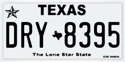 TX license plate DRY8395