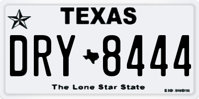 TX license plate DRY8444
