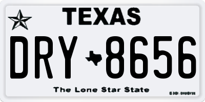 TX license plate DRY8656