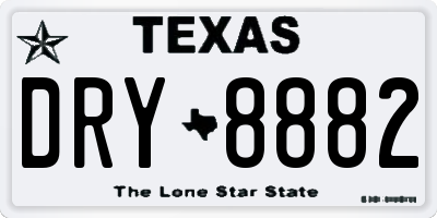 TX license plate DRY8882