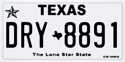 TX license plate DRY8891