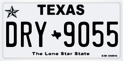 TX license plate DRY9055