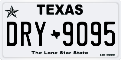 TX license plate DRY9095