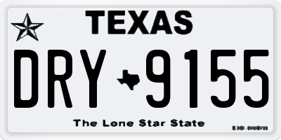 TX license plate DRY9155