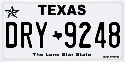 TX license plate DRY9248