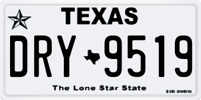 TX license plate DRY9519