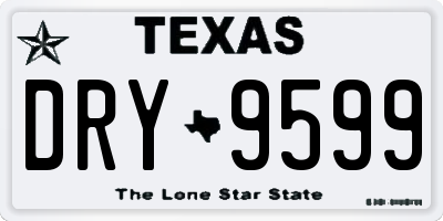 TX license plate DRY9599