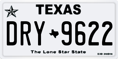 TX license plate DRY9622