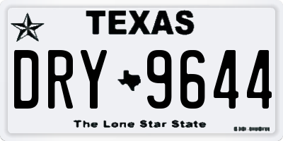 TX license plate DRY9644