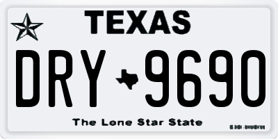 TX license plate DRY9690