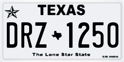 TX license plate DRZ1250