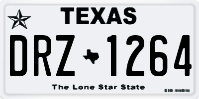 TX license plate DRZ1264