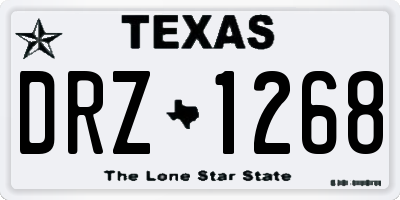 TX license plate DRZ1268