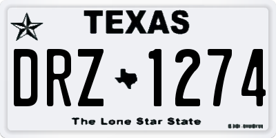 TX license plate DRZ1274
