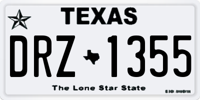 TX license plate DRZ1355