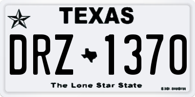 TX license plate DRZ1370