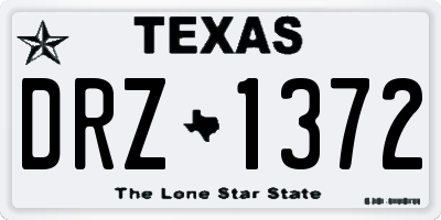 TX license plate DRZ1372