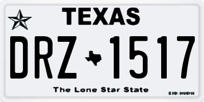 TX license plate DRZ1517