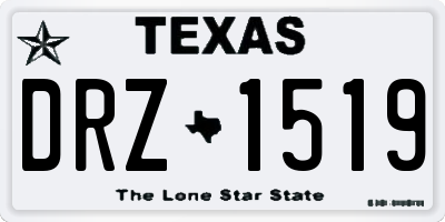 TX license plate DRZ1519