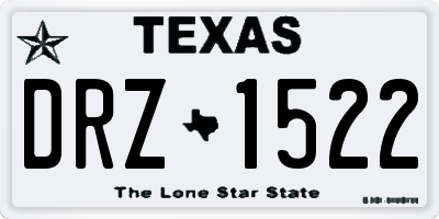 TX license plate DRZ1522