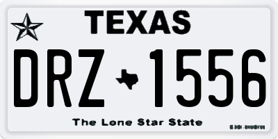 TX license plate DRZ1556