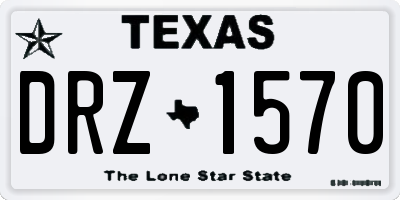 TX license plate DRZ1570