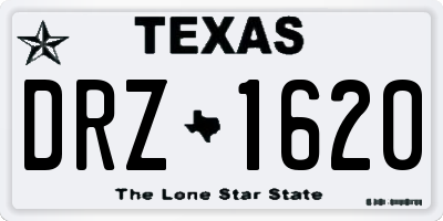 TX license plate DRZ1620