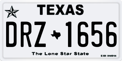 TX license plate DRZ1656