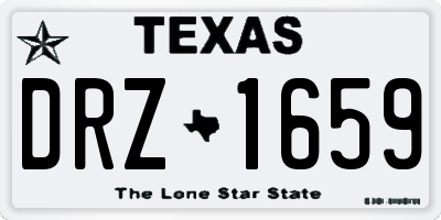TX license plate DRZ1659