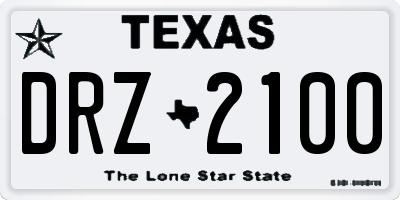 TX license plate DRZ2100