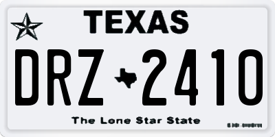 TX license plate DRZ2410