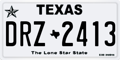TX license plate DRZ2413