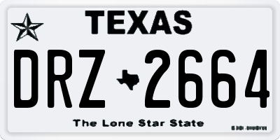 TX license plate DRZ2664