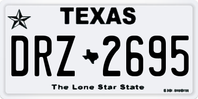 TX license plate DRZ2695