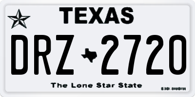 TX license plate DRZ2720