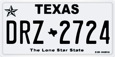 TX license plate DRZ2724
