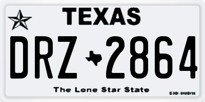 TX license plate DRZ2864