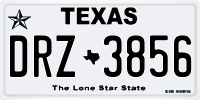 TX license plate DRZ3856
