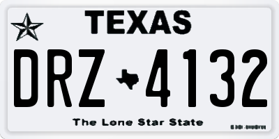 TX license plate DRZ4132
