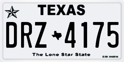 TX license plate DRZ4175