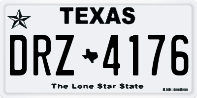 TX license plate DRZ4176