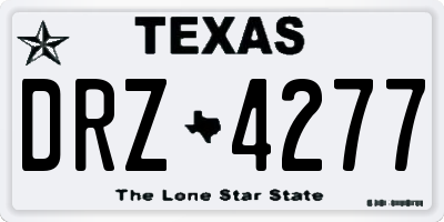 TX license plate DRZ4277