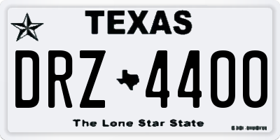 TX license plate DRZ4400