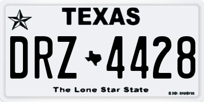 TX license plate DRZ4428