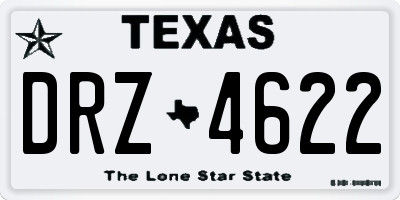 TX license plate DRZ4622