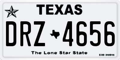TX license plate DRZ4656