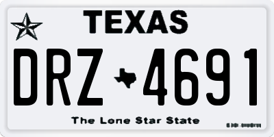 TX license plate DRZ4691