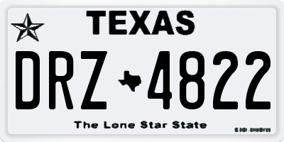 TX license plate DRZ4822