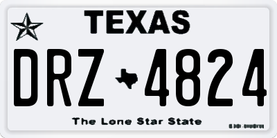 TX license plate DRZ4824